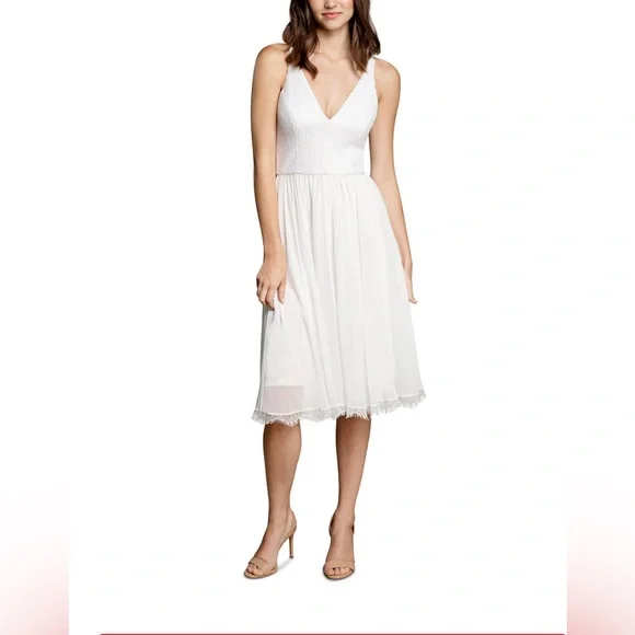 Dress the Population | Dresses | Dress The Population Alicia Fit Flare Midi  Dress | Poshmark